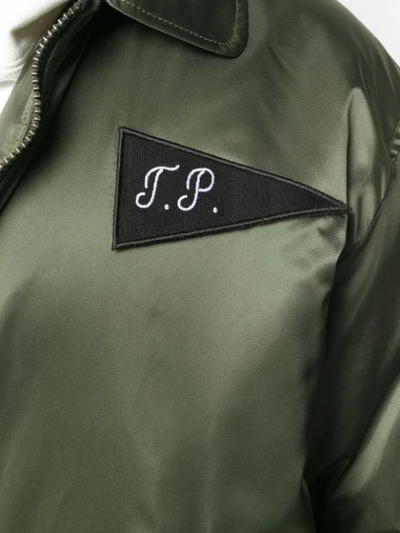 Gosha Rubchinskiy Logo Patch Bomber Jacket - Green In Green