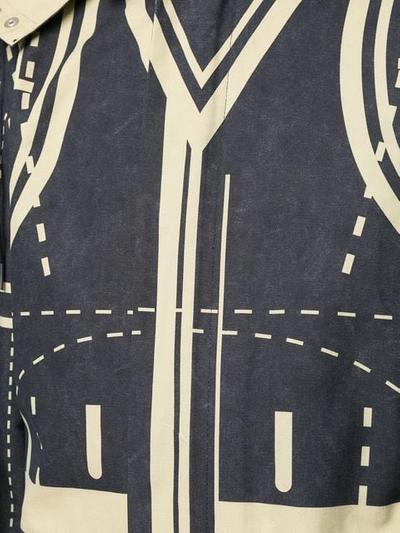 Craig Green Graphic Pattern Coat In Black