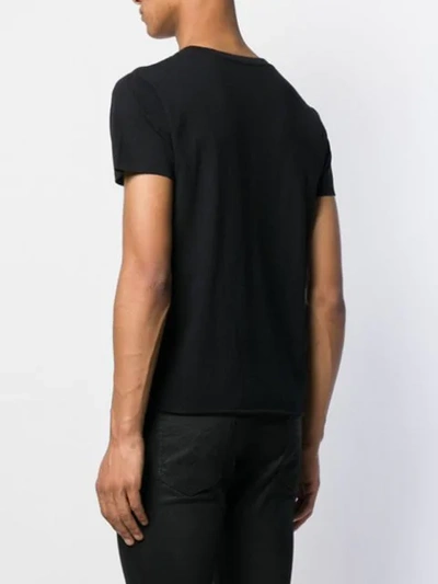 Shop Saint Laurent Robot Print T-shirt - Black