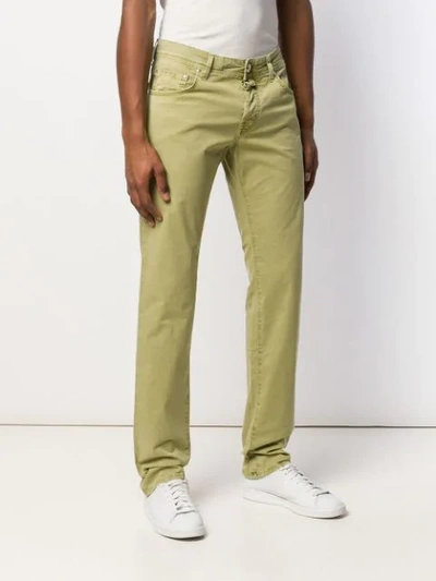 Shop Jacob Cohen Casual Trousers In Green