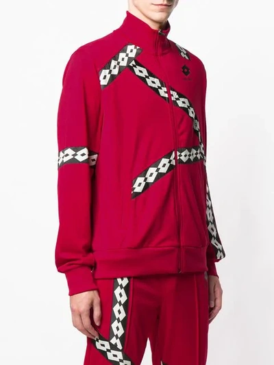 Shop Damir Doma X Lotto Panelled Jacket In Red