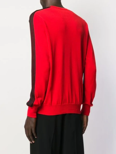 Dsquared2 Logo Mesh Sweater In Red