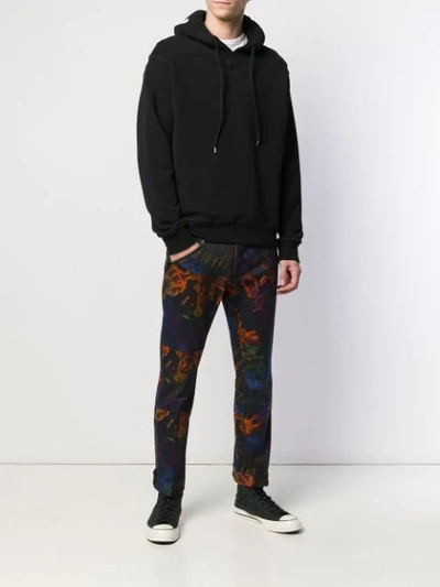 Shop Dsquared2 Tie-dye Printed Trousers In Blue