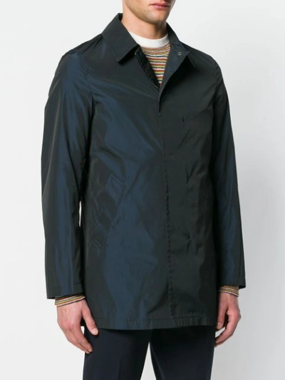 Shop Sealup Zipped Fitted Jacket In Blue