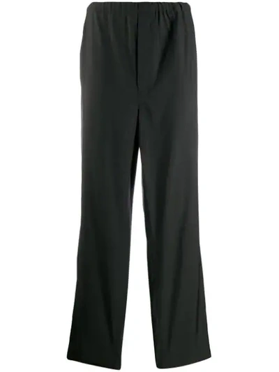 Shop Lemaire Loose Fit Track Trousers In Grey