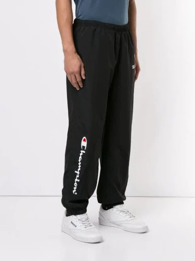 Supreme X Champion Track Pants In Black