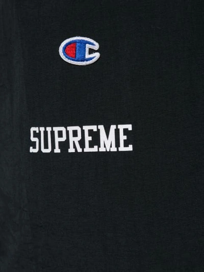 Shop Supreme X Champion Track Pants In Black