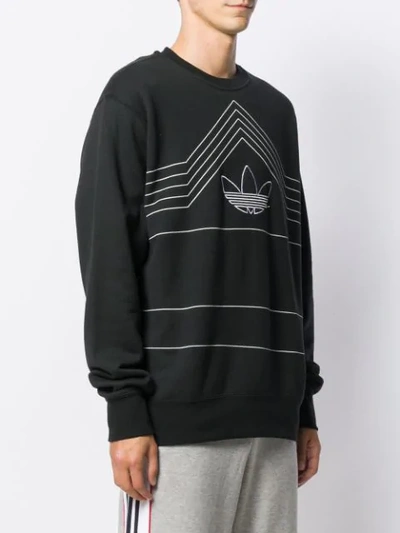 Shop Adidas Originals Rivalry Sweatshirt In Black/white