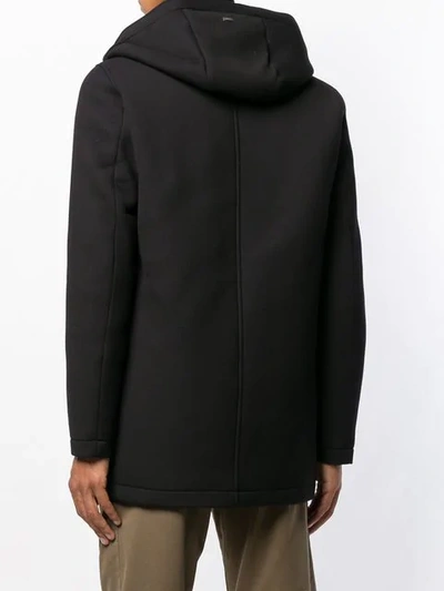 Shop Herno Daunenjacke Mit Kontrastärmeln In Black