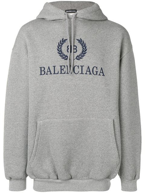 balenciaga oversized logo hoodie