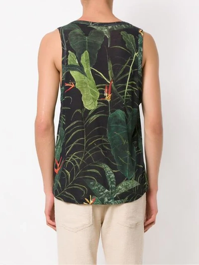 Shop Osklen Printed Tank Top In Black