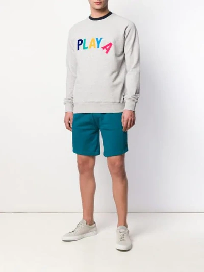 Shop Ron Dorff Playa Embroidered Sweatshirt In Grey