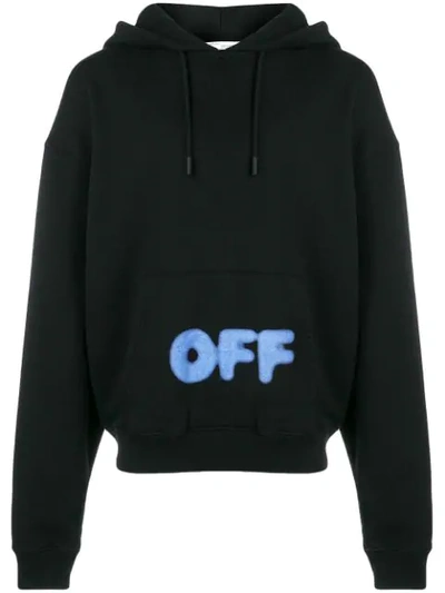 Off white Blurry Printed Sweatshirt Hoodie In Nero ModeSens