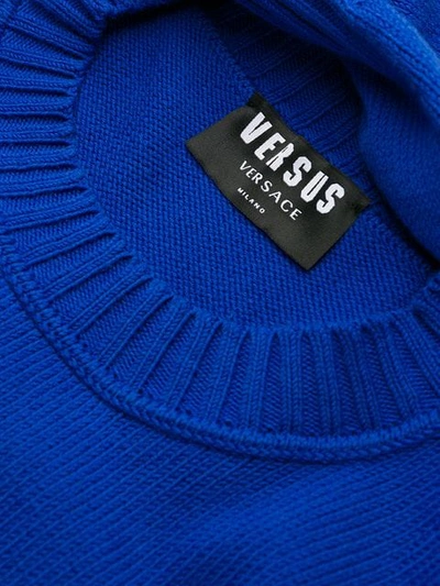 Shop Versus Printed Sweatshirt In Blue