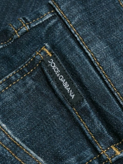 Shop Dolce & Gabbana Distressed Jeans In Blue