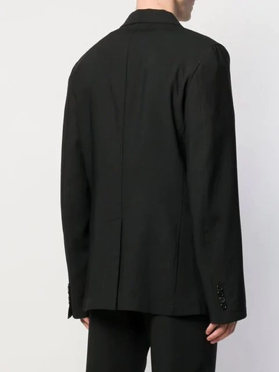 Shop Ann Demeulemeester Longline Blazer In Black