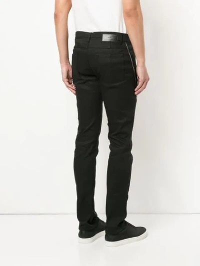 Shop System Zip Detail Skinny Jeans - Black