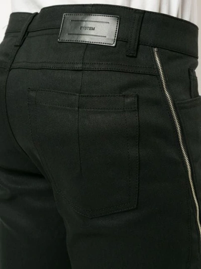 Shop System Zip Detail Skinny Jeans - Black