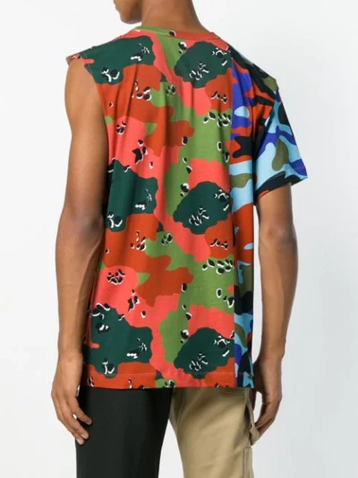 Gosha Rubchinskiy Camouflage Hybrid T-shirt In Multicolour
