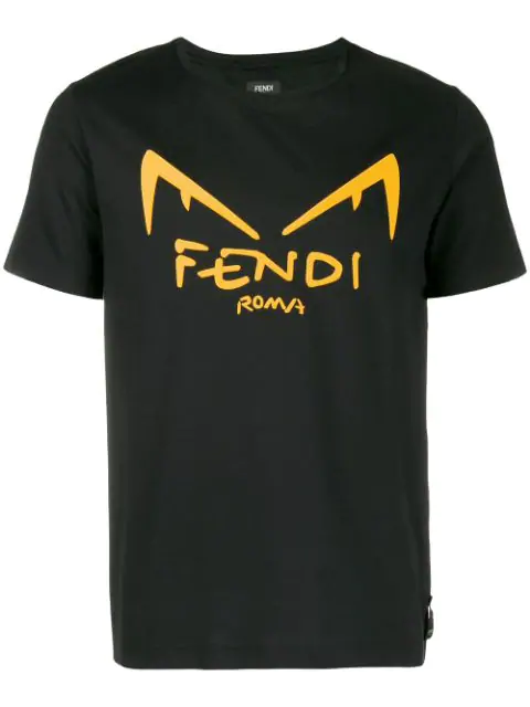 black and yellow fendi t shirt