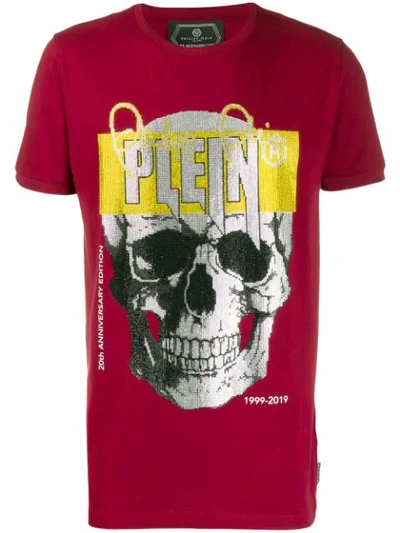 Shop Philipp Plein Skull T-shirt In Red