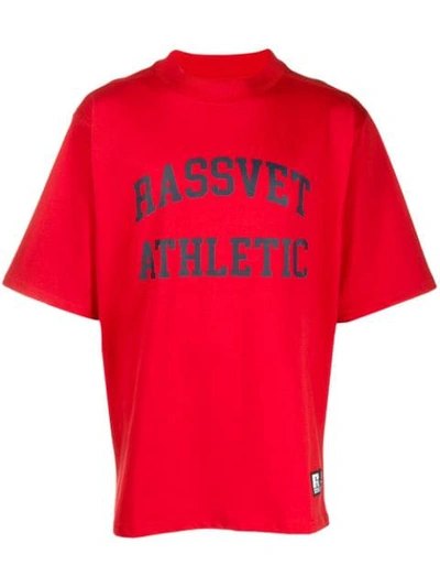 Shop Rassvet Printed T-shirt In Red