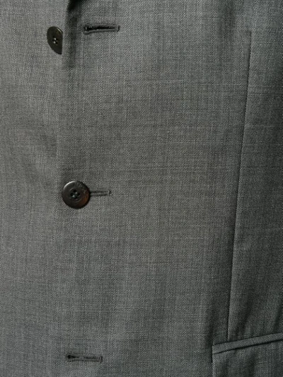 Pre-owned Versace 1990's Notched Lapel Blazer In Grey