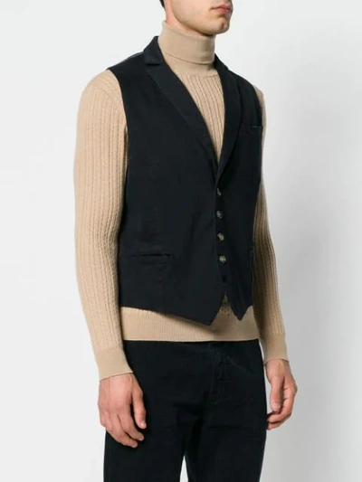 buttoned waistcoat
