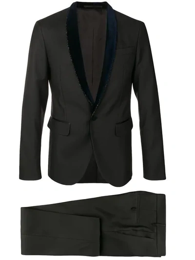 Shop Dsquared2 Tuxedo Suit In Blue
