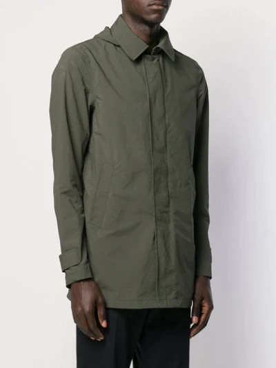 Shop Herno Rain Jacket In Green