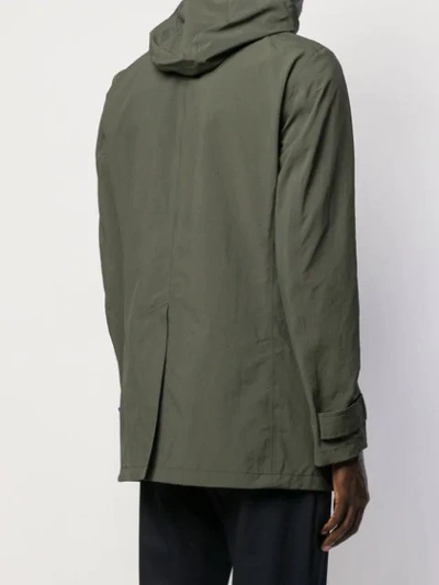Shop Herno Rain Jacket In Green