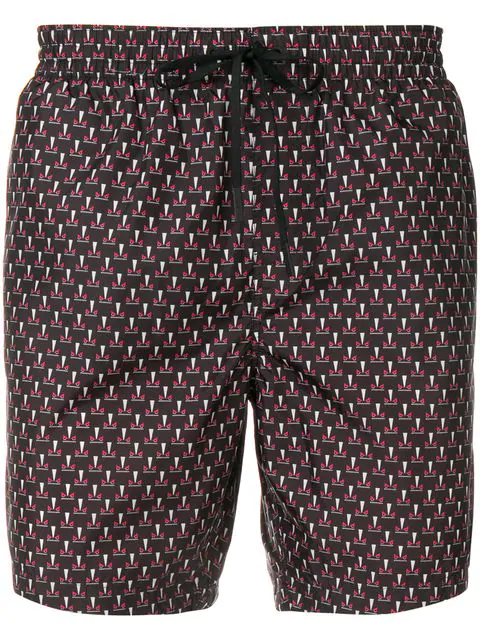 fendi bug eye swim shorts