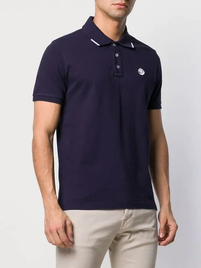 Shop Jacob Cohen Embroidered Logo Polo Shirt - Blue