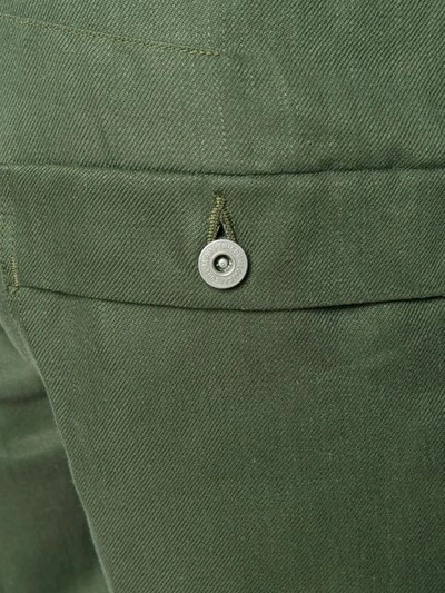 Shop Junya Watanabe Straight Trousers In 1 Green