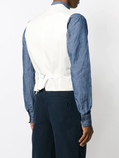 Tagliatore Knitted Waistcoat In White