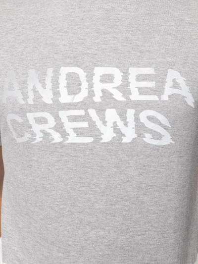 Shop Andrea Crews Bi T-shirt In Grey