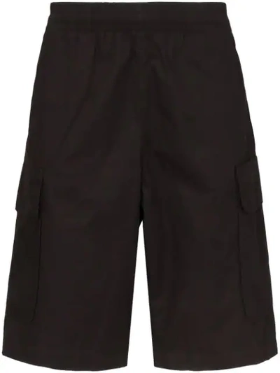 Shop Our Legacy Elasticated-waist Cargo Shorts In Black
