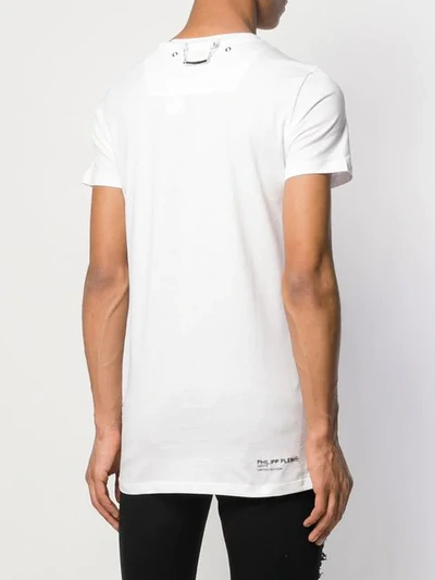 Shop Philipp Plein Printed T-shirt In White