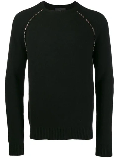 Shop Alanui Elbow Patch Cashmere Jumper In Black