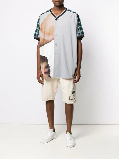 Shop Marni Oversized Shortsleeved Shirt - Grey