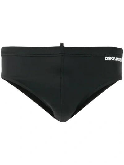 Shop Dsquared2 Icon Swimming Trunks In Black