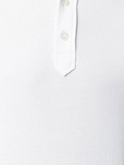 Shop Emporio Armani Classic Polo Shirt In White