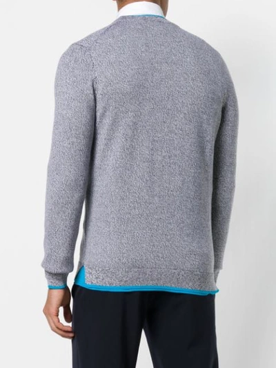 Shop Kenzo Tiger Patch Jumper In Grey