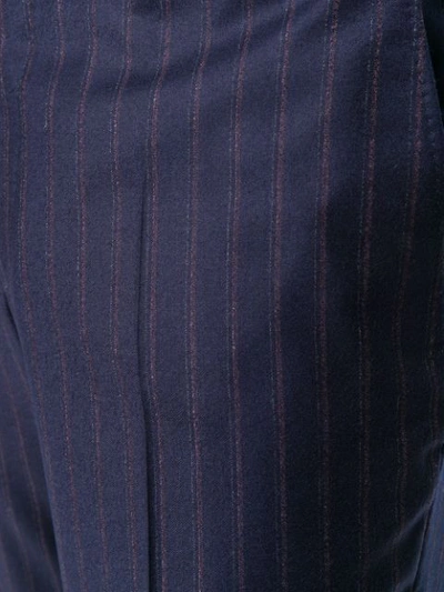 Shop Canali Striped Two-piece Suit - Blue