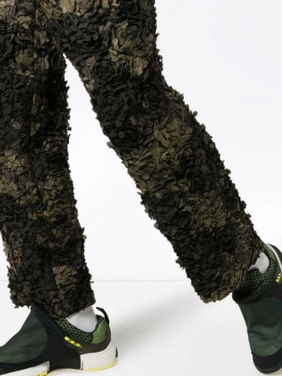 COMME DES GARÇONS HOMME PLUS EMBROIDERED CAMOUFLAGE TROUSERS - 棕色