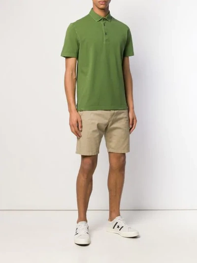 Shop Drumohr Logo Polo Shirt - Green