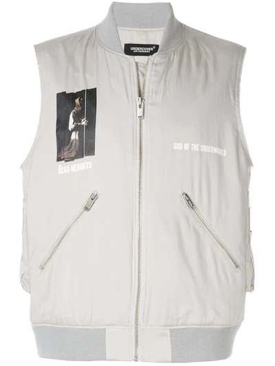 Shop Undercover The Dead Hermits Vest In Grey