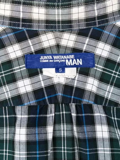 Pre-owned Junya Watanabe Tartan Plaid Shirt In Blue