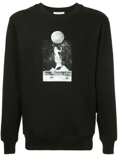 Shop Les Benjamins Rapai Photo Print Sweatshirt In Black