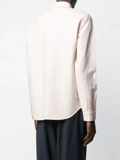 Shop Theory Irving Button Shirt In Pink